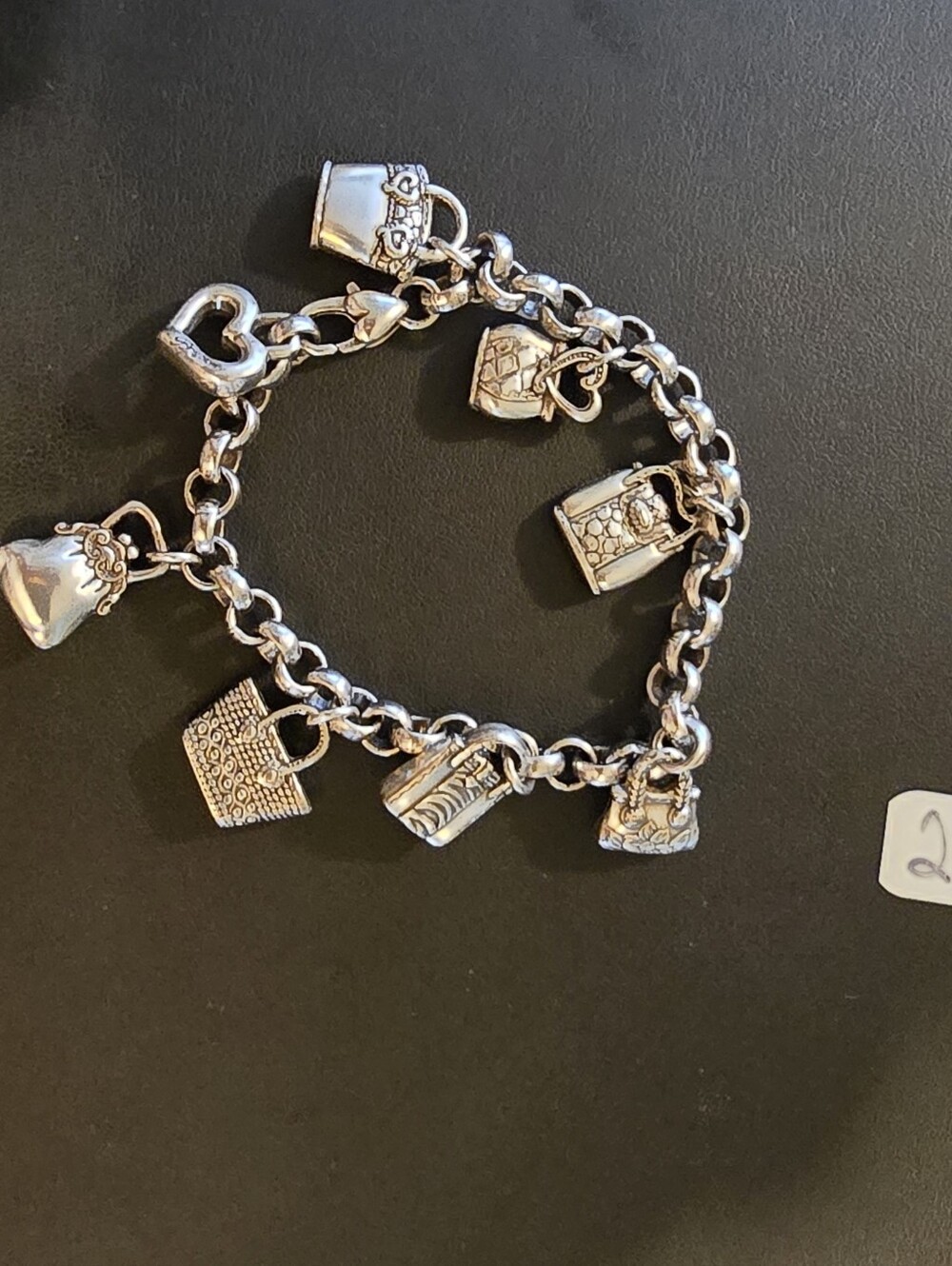 Vintage Brighton purse charm bracelet